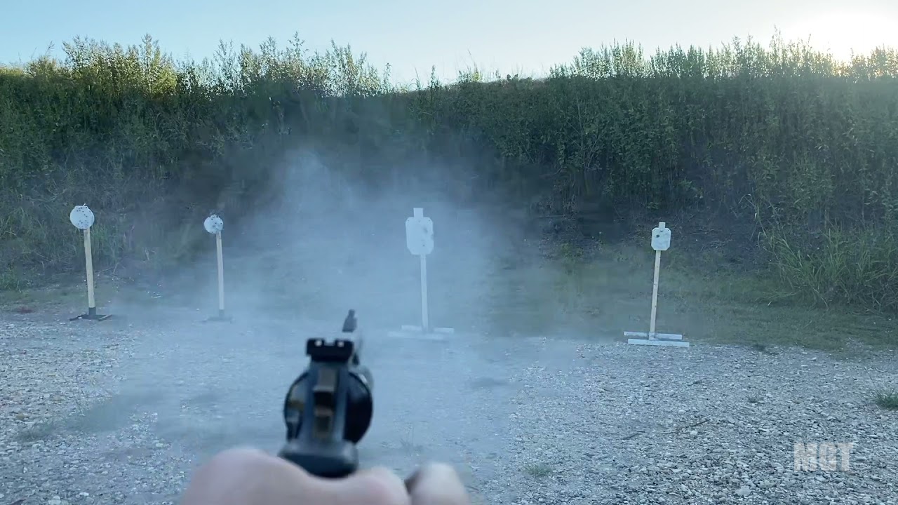 Shooting the Manurhin MR73 at steel