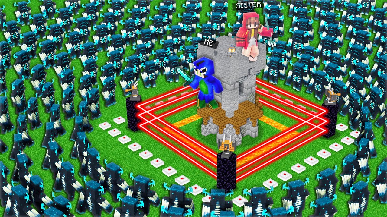 1000 Wardens Vs Best Defence Base in Minecraft (Hindi) 😱