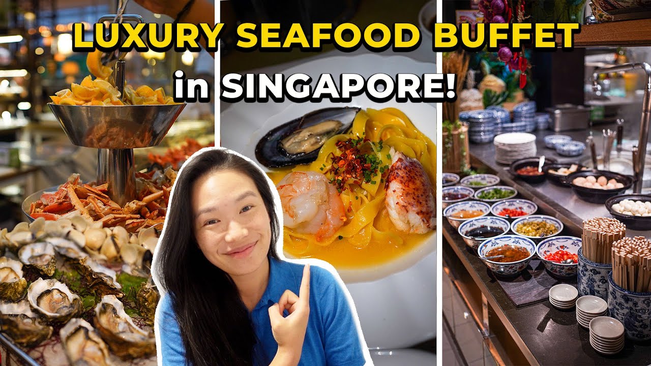 Travelling to SINGAPORE for the BEST All You Can Eat SEAFOOD BUFFET Vlog | The Colony Ritz Carlton