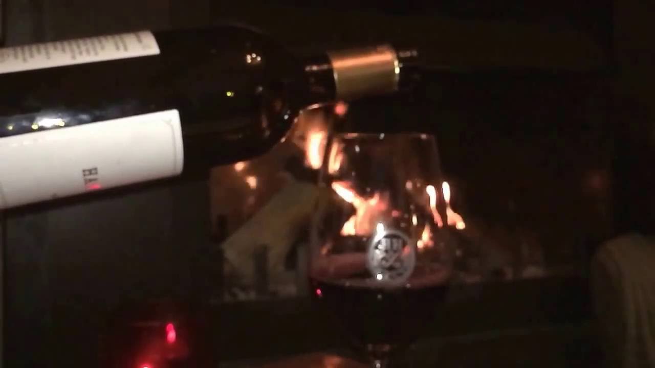 Hans Herzog Estate - roaring fire and amazing wines