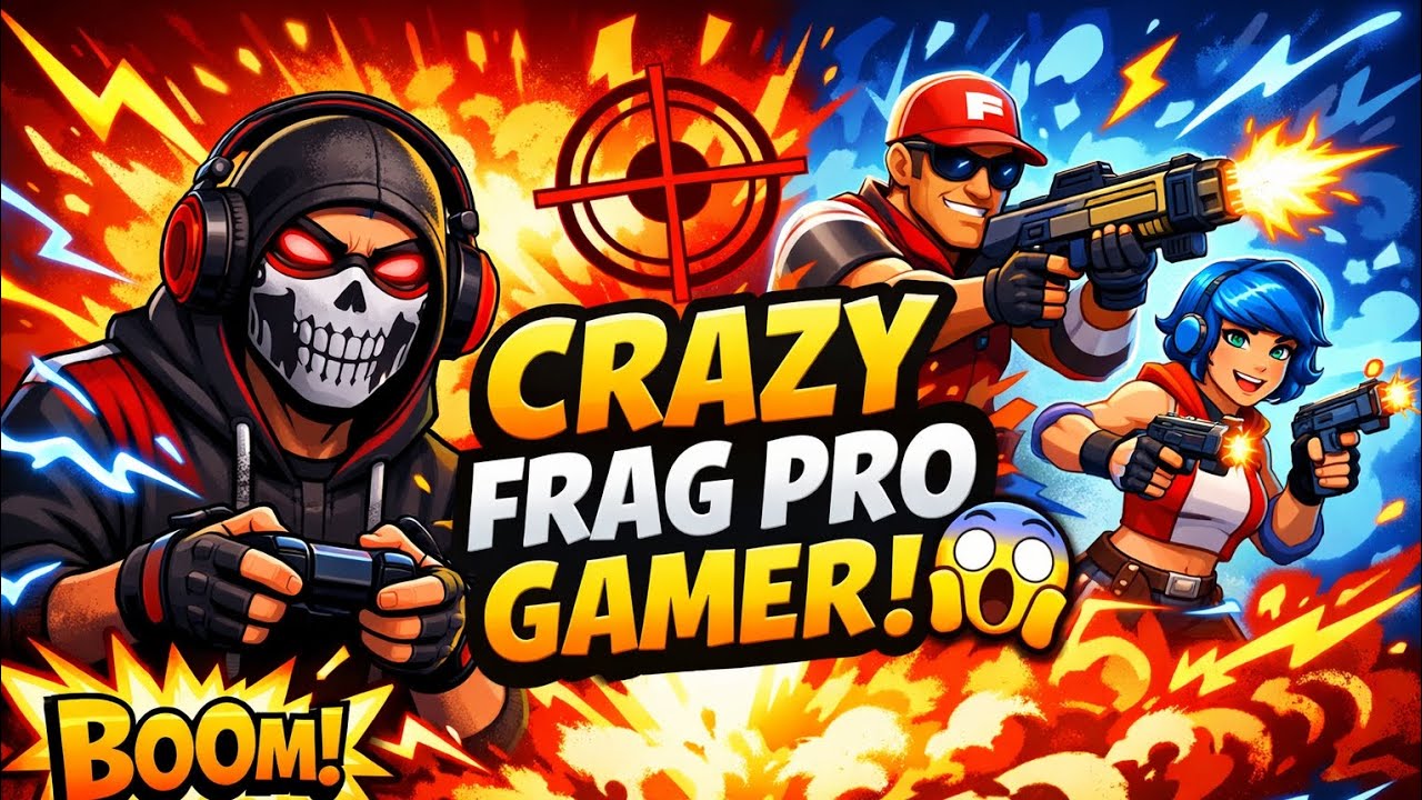 FRAGPROSHOOTER CRAZY 2D BATTLE 😱🔥 PRO GAMER EPIC WIN!!