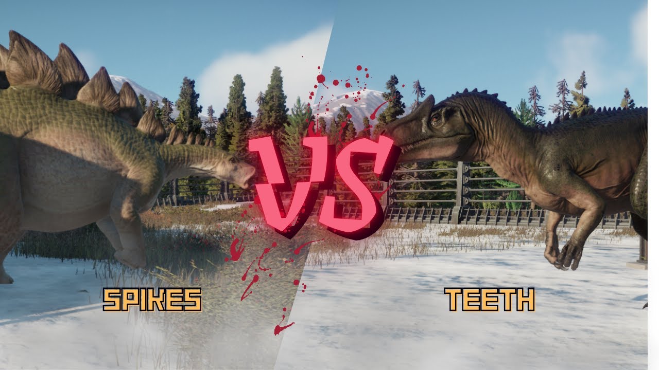 Stegosaurus Herd vs Allosaurus Pack | Pack vs Herd Battle | Jurassic World Evolution 2