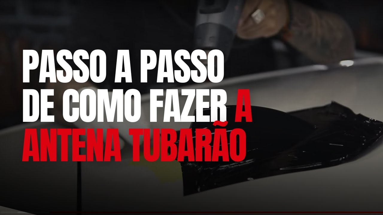 Passo a passo de como fazer A ANTENA TUBARÃO.