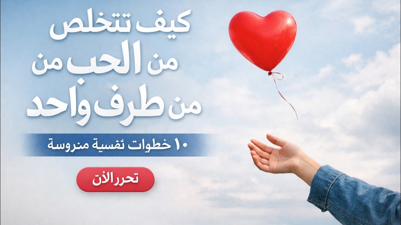 كيف تتخلص من الحب من طرف واحد في ١٠ خطوات نفسية مدروسة 