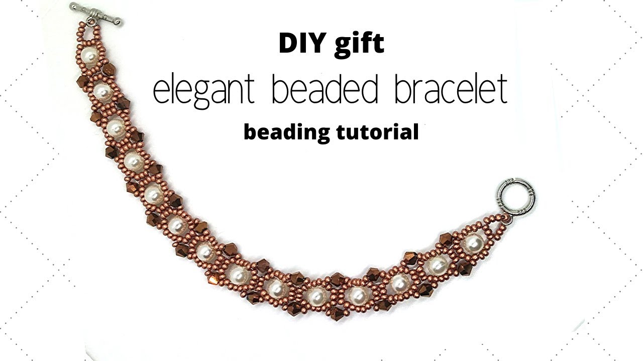 DIY Beaded Bracelet. DIY bracelet gift. Beading tutorial