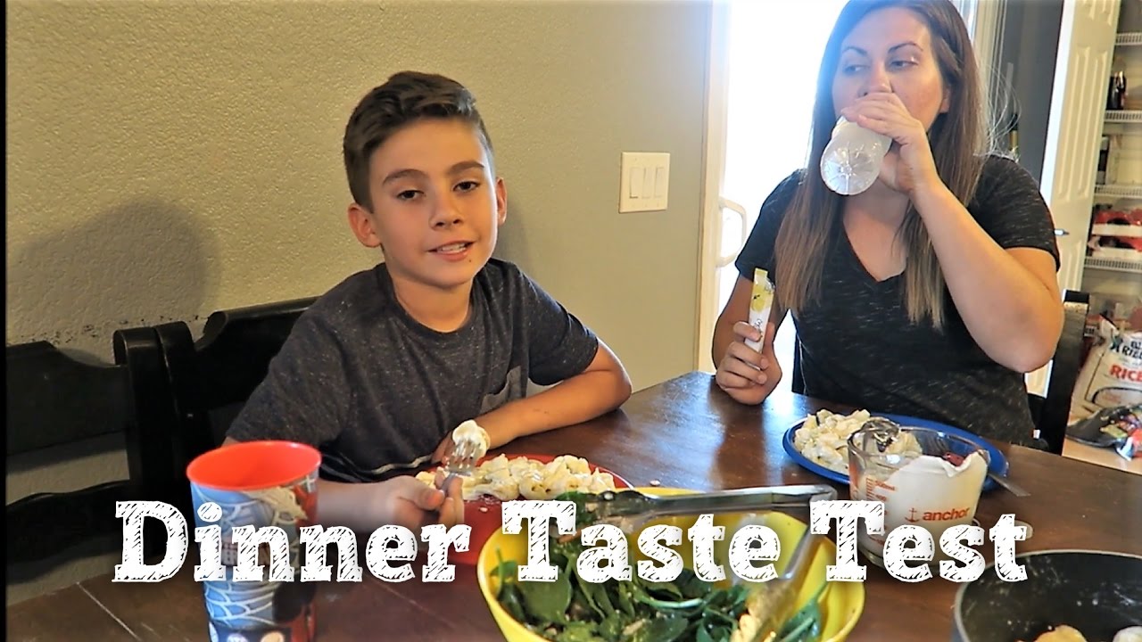 KIDS TASTE TEST TORTELLINI ALFREDO PASTA | PACKAGE FROM VIEWER | PHILLIPS FamBam Vlogs