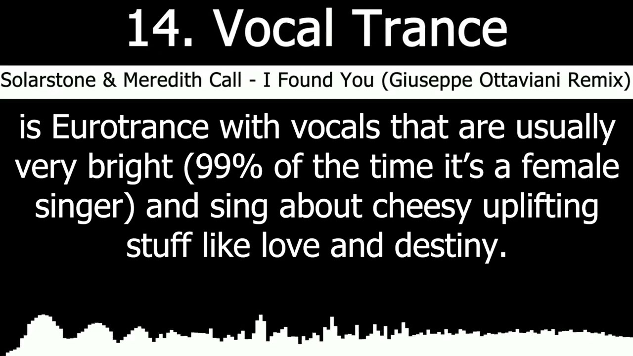 30 Subgenres of Trance (with examples)