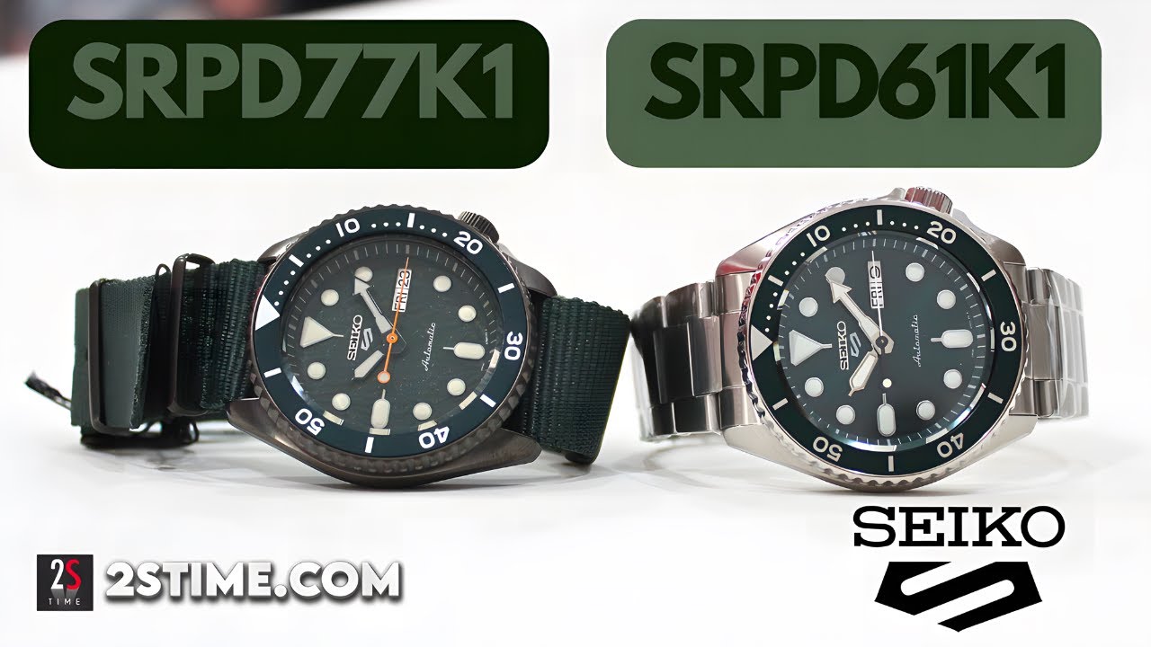 SEIKO 5 Sports Green Dial | SRPD61K1 & SRPD77K1