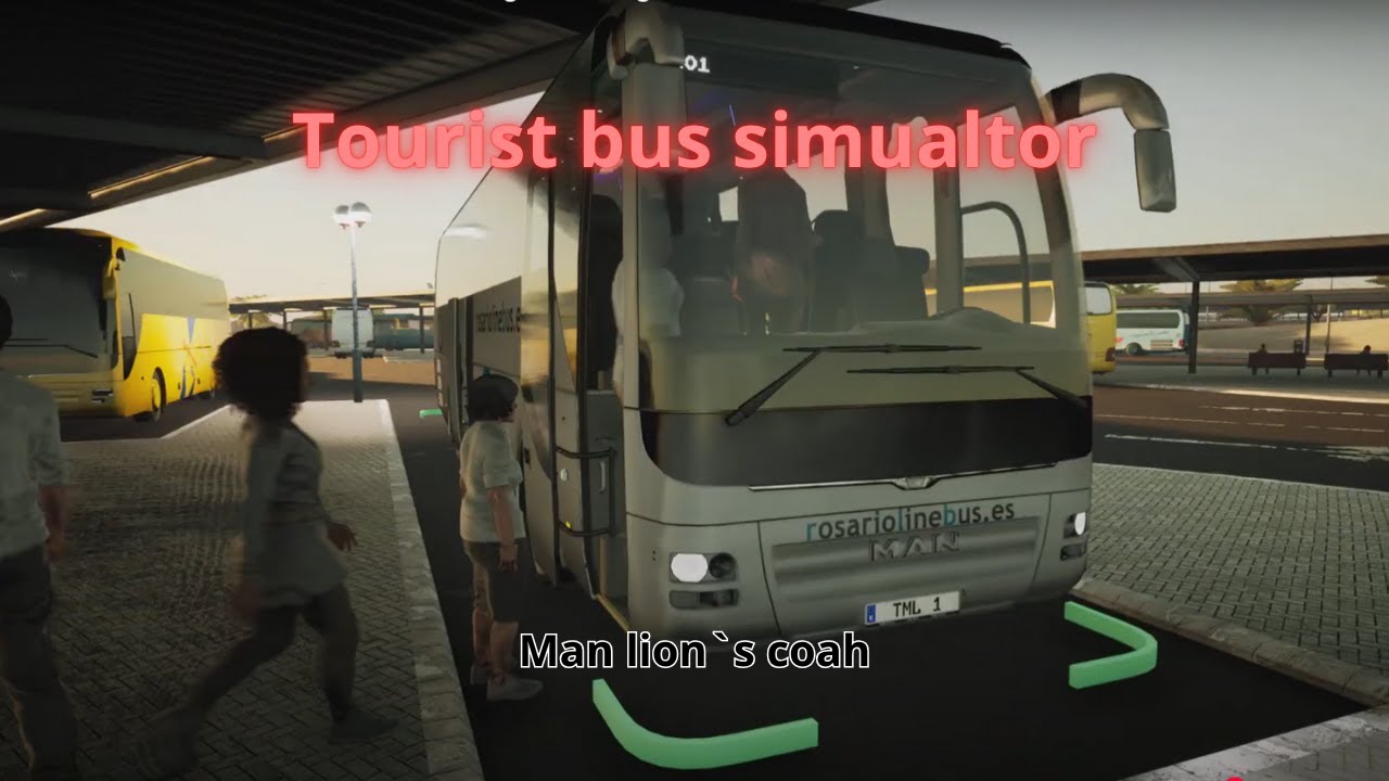 Tourist Bus Simulator - Man lion's coah night driving