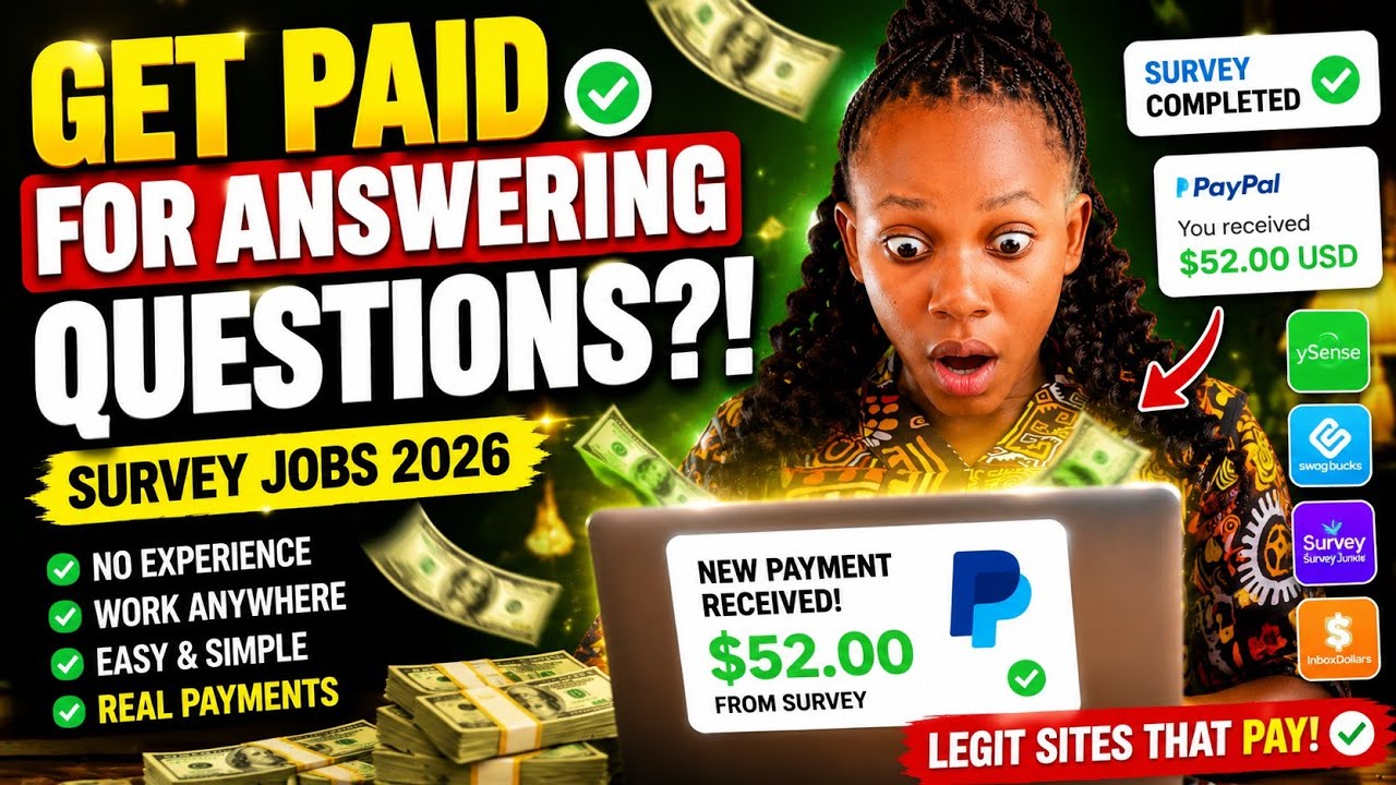 Top Survey Jobs That Really Pay in 2026 💸 | Make Money Online Just by Answering Questions