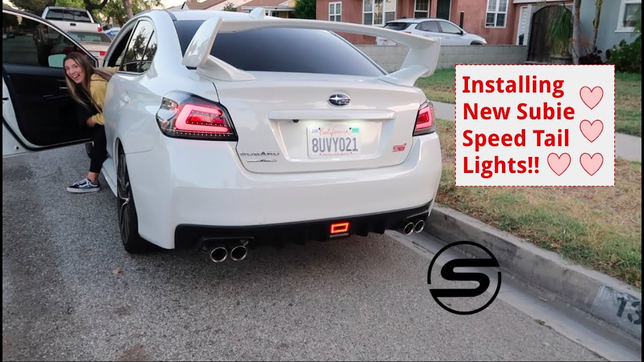 Установка заднего фонаря и 4-го стоп-сигнала Subaru STI / WRX SubiSpeed ​​2020 года