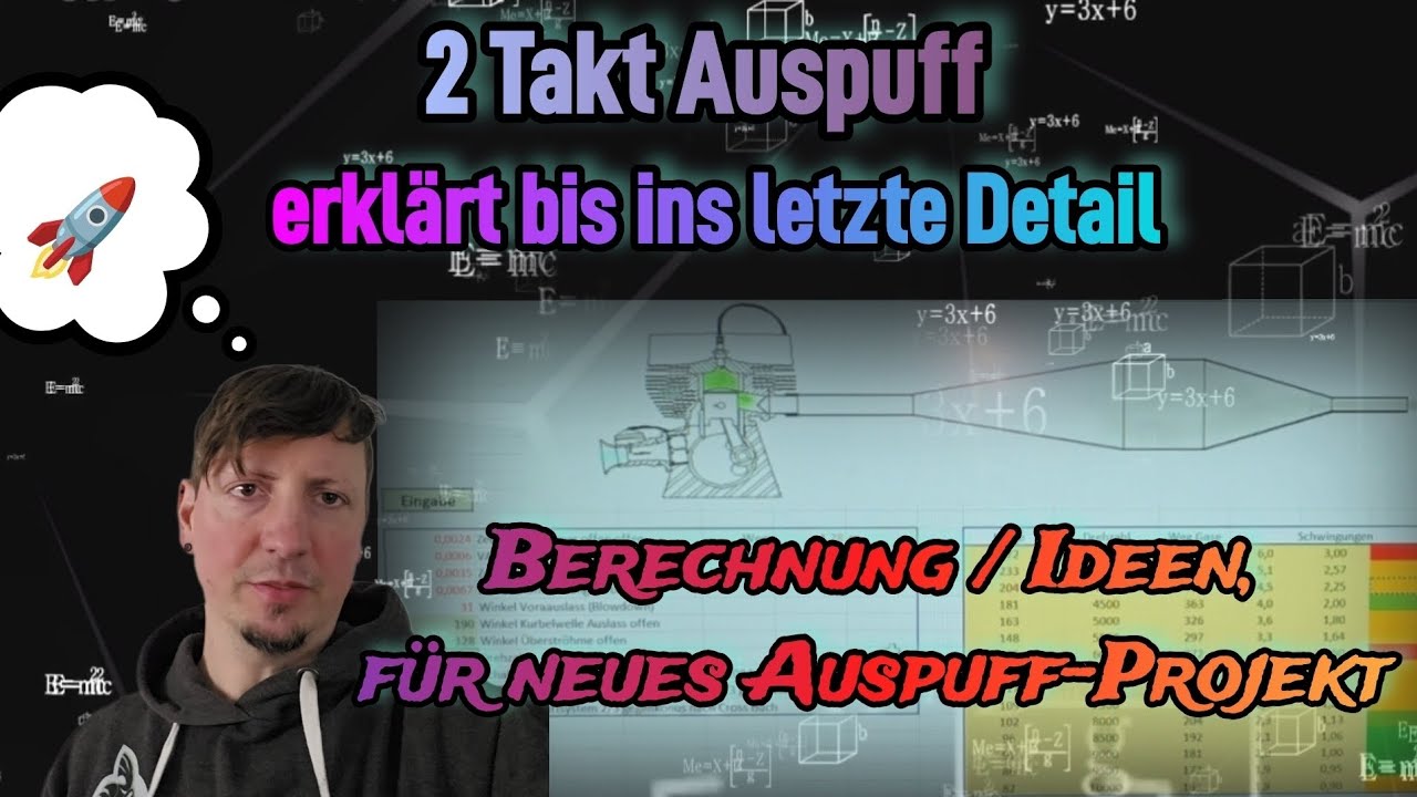 🤓📋 Berechnung 2 Takt Auspuff und neue Ideen, bis in Deteil erkl&auml;rt.