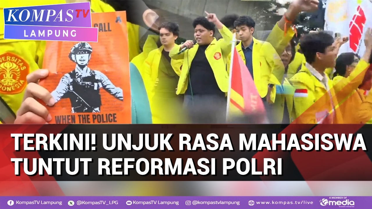 Terkini! Unjuk Rasa Mahasiswa Tuntut Reformasi Polri