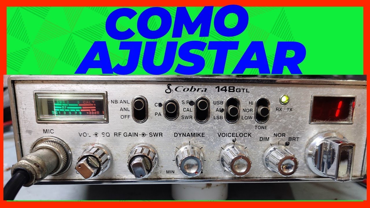 Como regular ajustar radio PX Cobra 148 GTL