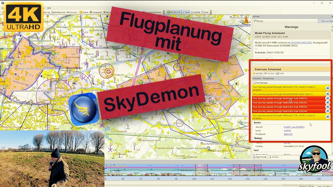 Flugplanung mit SkyDemon