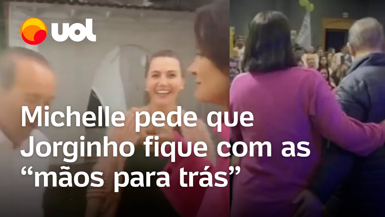 'Mãos para trás', pede Michelle Bolsonaro após 