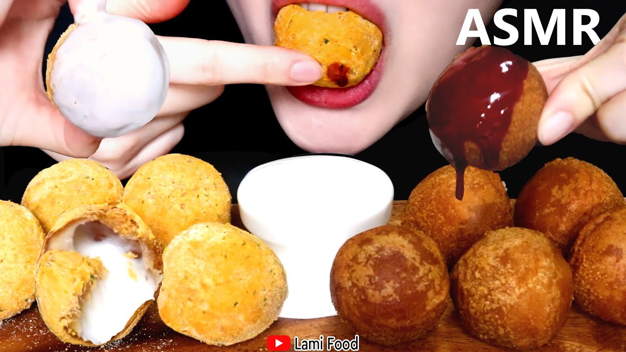 咀嚼音 | チーズボールASMR | CHEESE BALL ASMR  | 音フェチに 食べ物 | 字幕あり