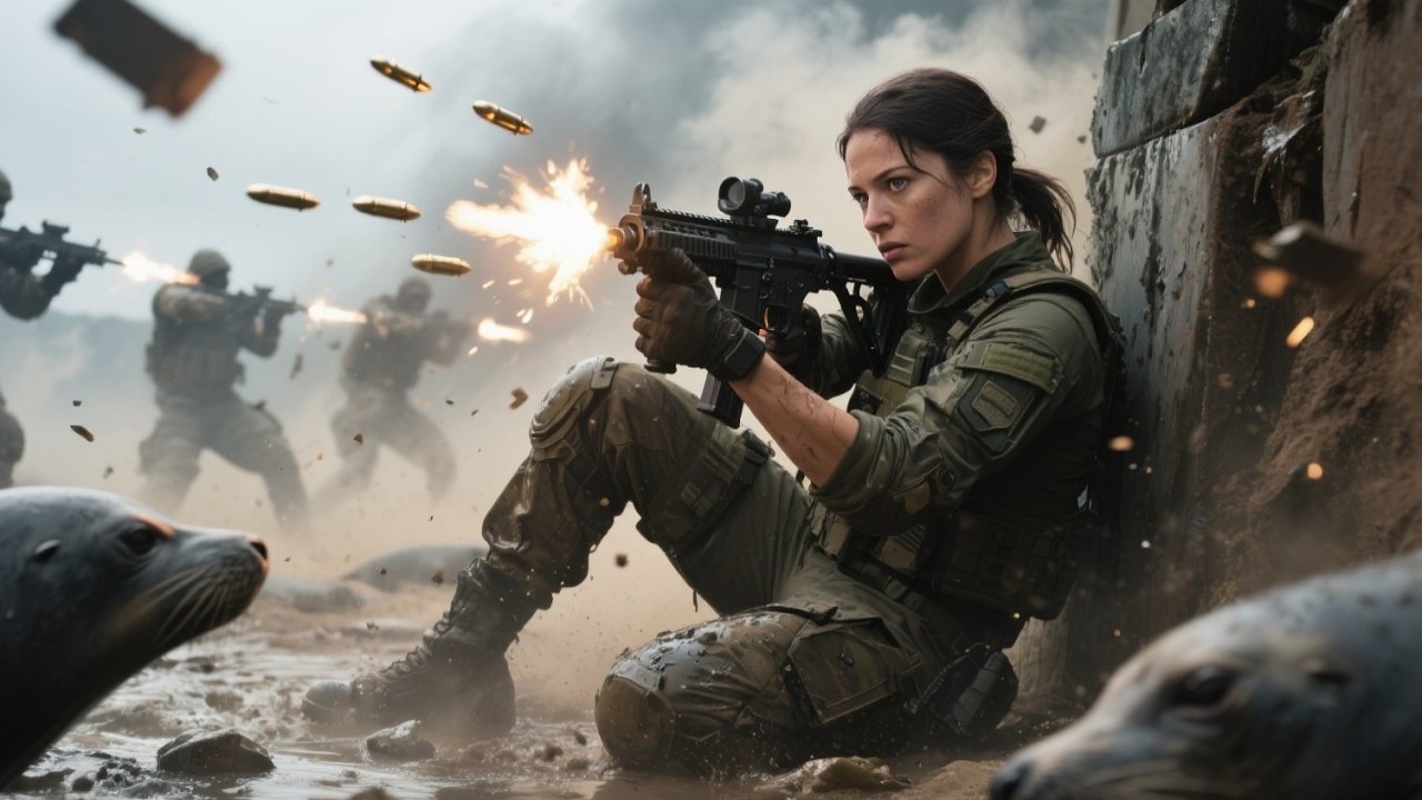 Under Attack, SEALs Signaled for Help — She Ended the Threat with Five Precise Bullets