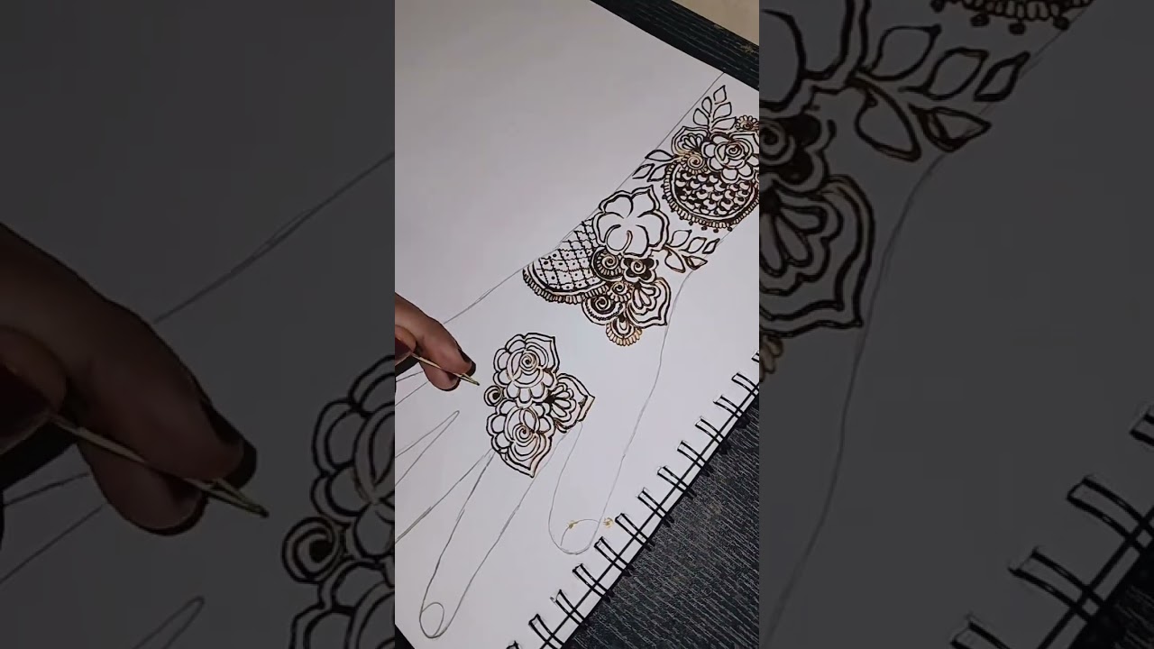 Simple mehndi design 😍 #mehndi #video #vlog #youtube #youtubeshort #foryou 