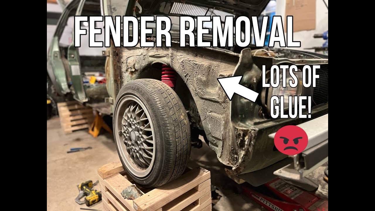 82 Volkswagen Rabbit MK1 Fender Removal