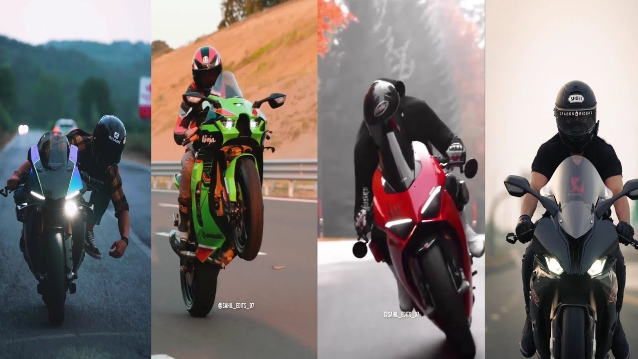 Awesome Crazy Rider 🏍️ Super Bike status 🖤 Heavy Rider status#panigalev4r#ninjah2#ninjah2r#s1000rr