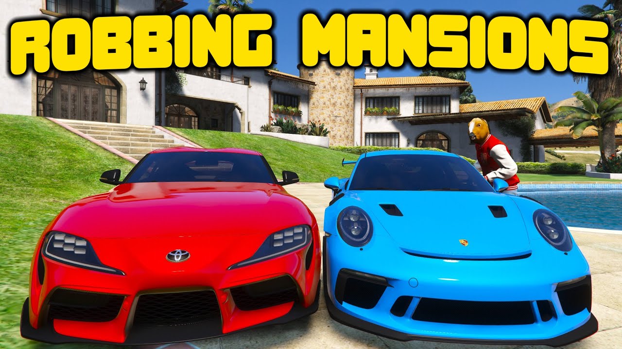 Robbing $15M Mansions And Cars In GTA 5 RP