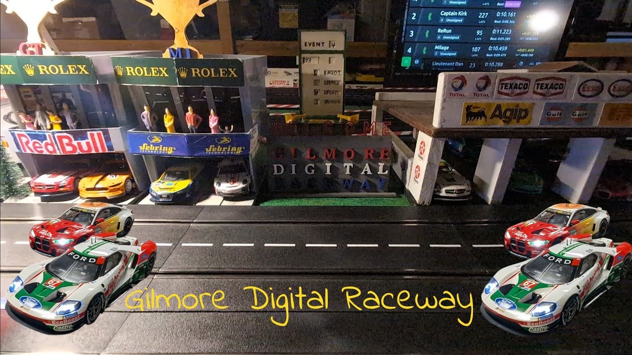 Carrera Digital 50 Lap Slot Car Race @ Gilmore Digital Raceway!!