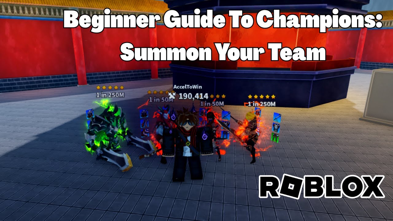 Champions: Соберите свою команду. Руководство для начинающих Roblox