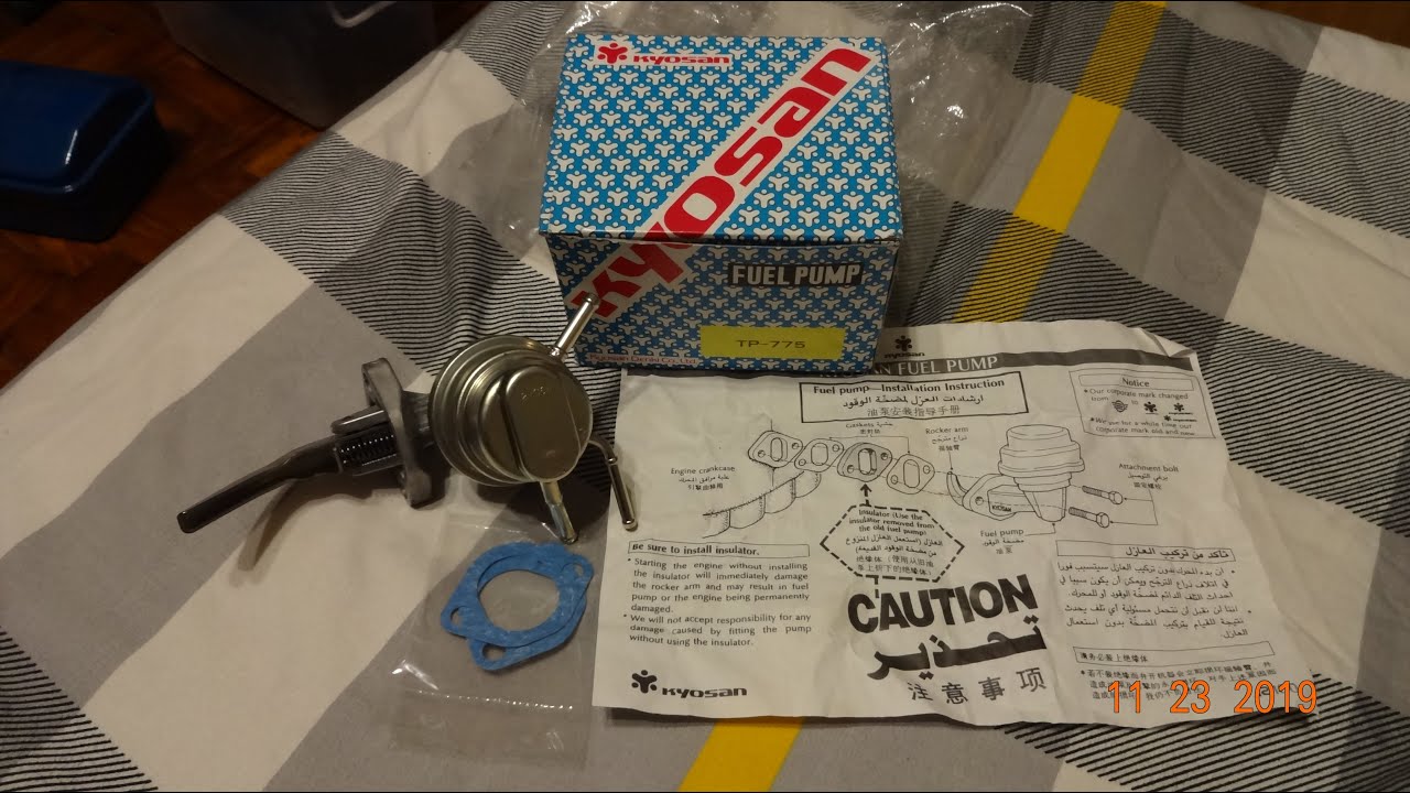 Toyota 2E Mechanical Fuel Pump Replace