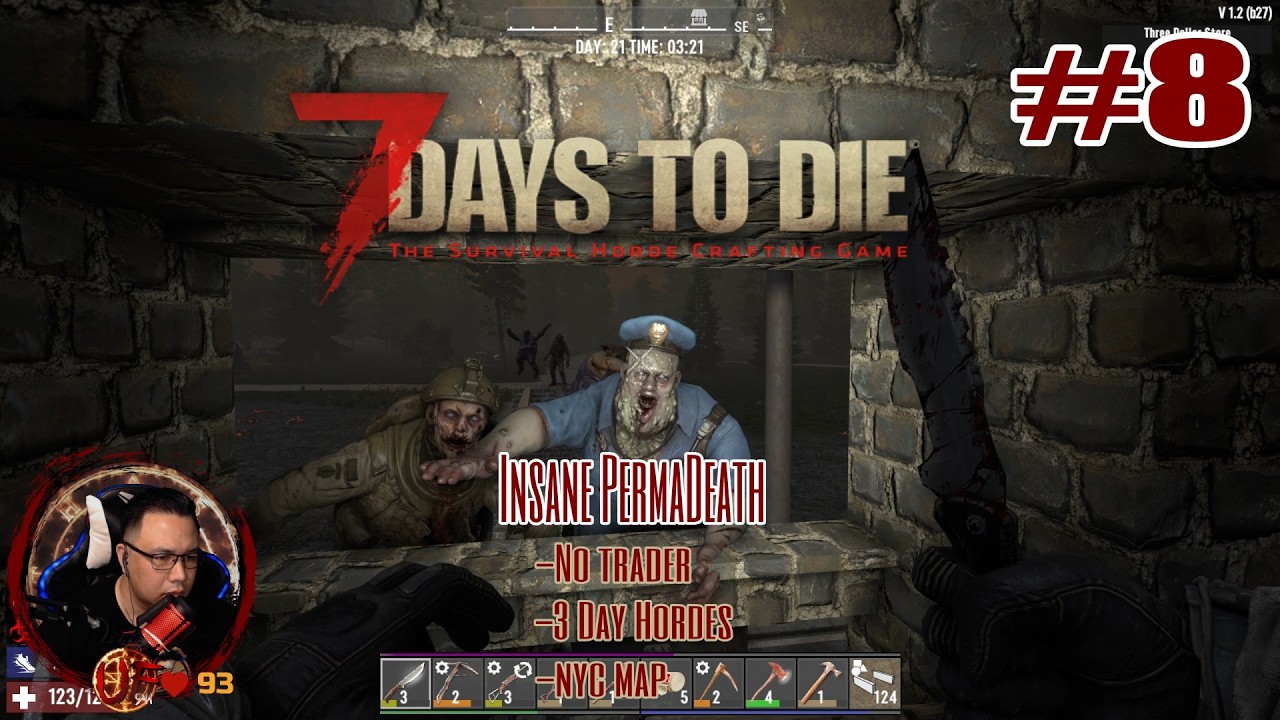 PermaDeath in New York Stream #08 | Insane Difficulty | No trader | 3 Day Hordes