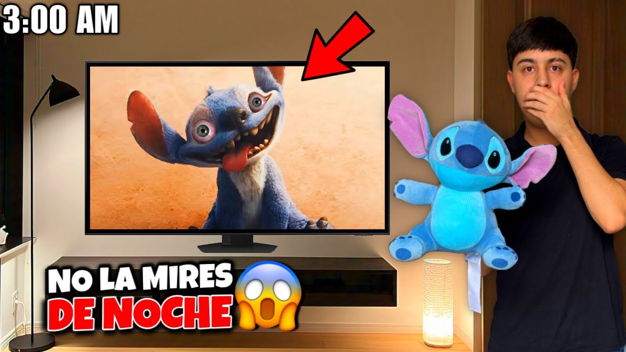 NUNCA MIRES LILO Y STICH A LAS 3:00 DE LA MAÑANA 🌑 *Me llegó un peluche*