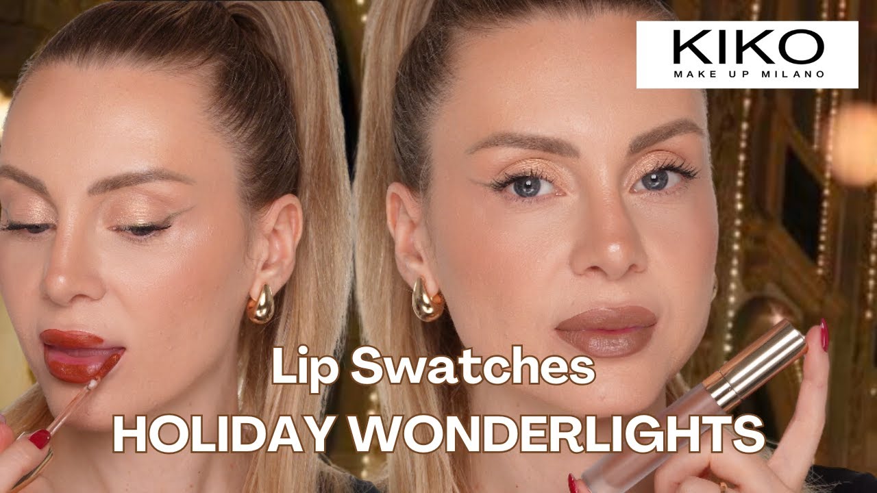 NEW HOLIDAY WONDERLIGHTS LIPSTICKS - all lip swatches  #kikocosmetics #holidaywonderlights