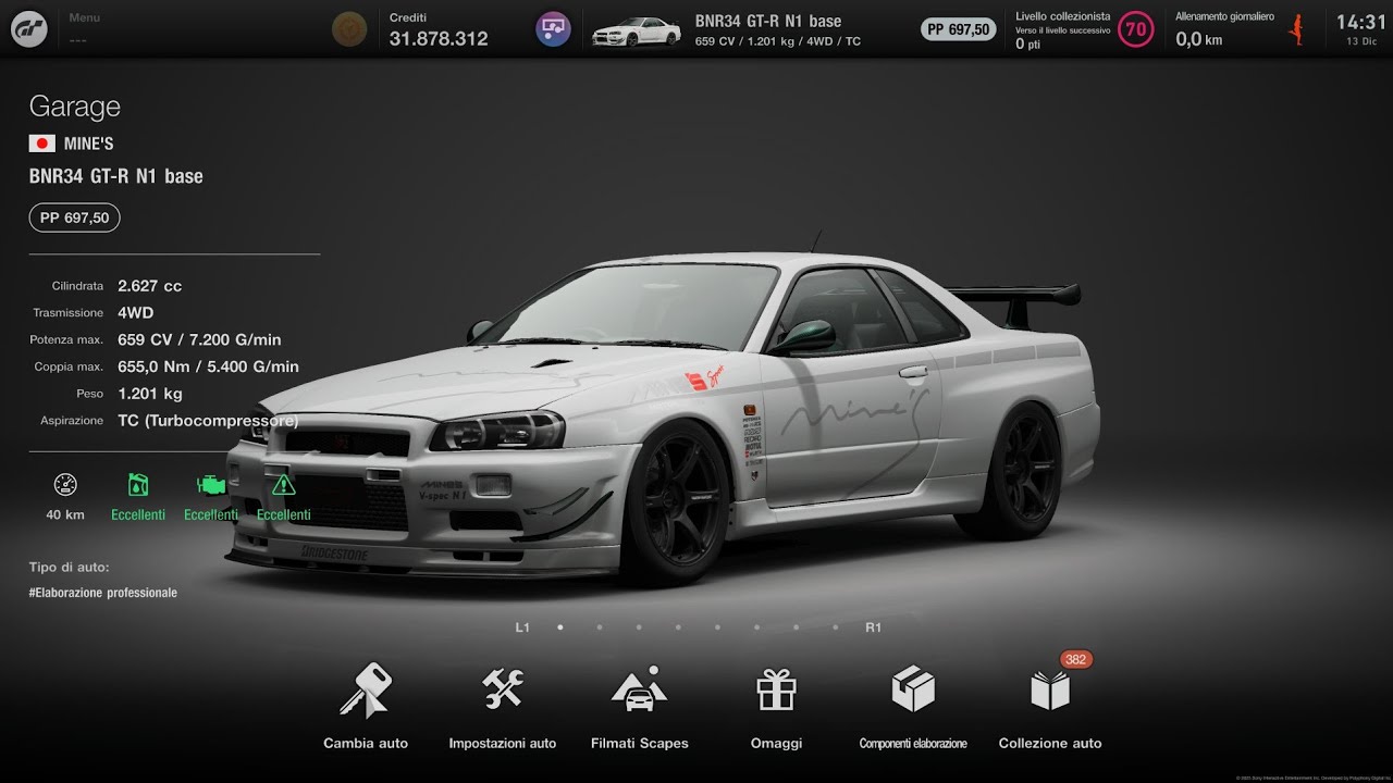 GT7 LE MANS 700PP - MINE'S BNR34 GT-R N1 BASE