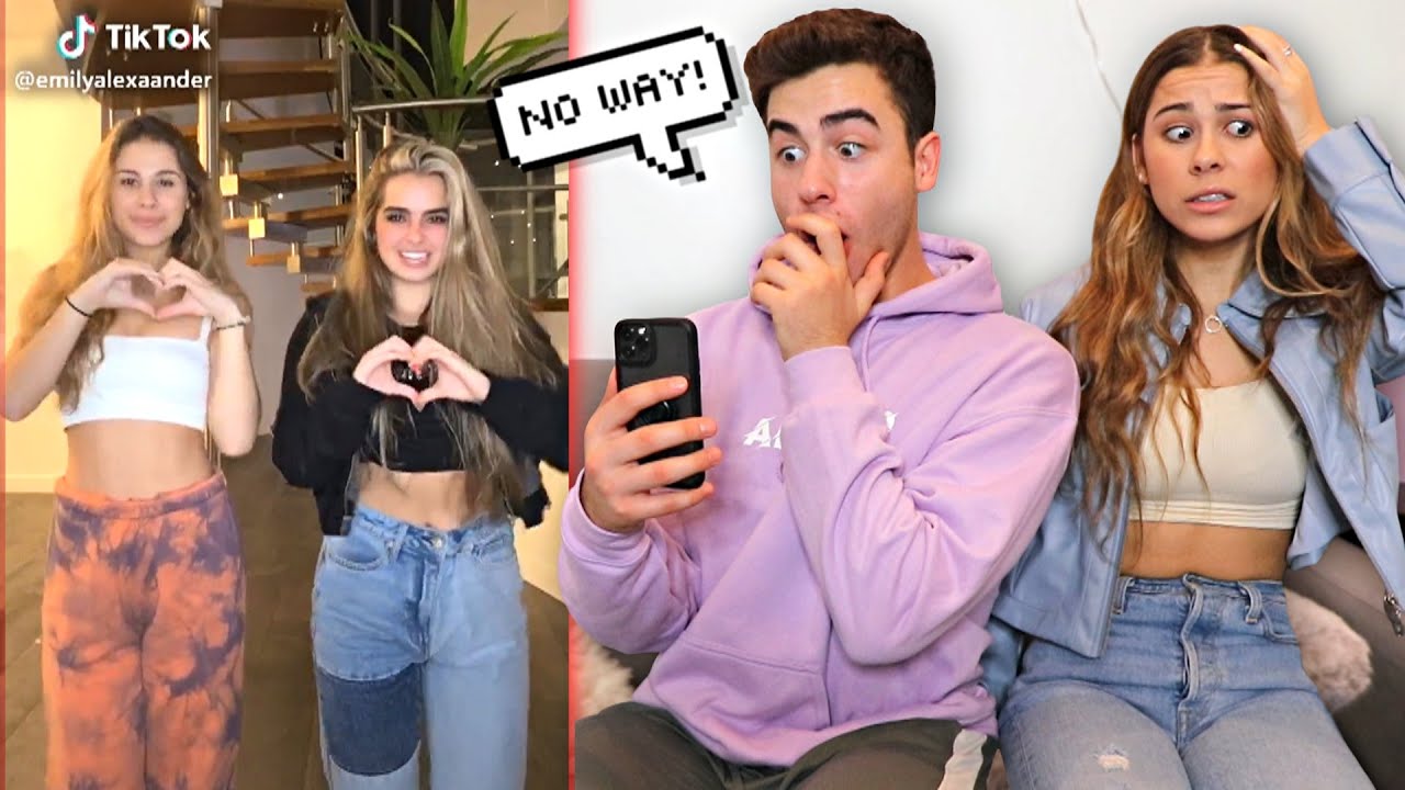 Reacting To My Girlfriend's TIK TOKS.. **OMG**