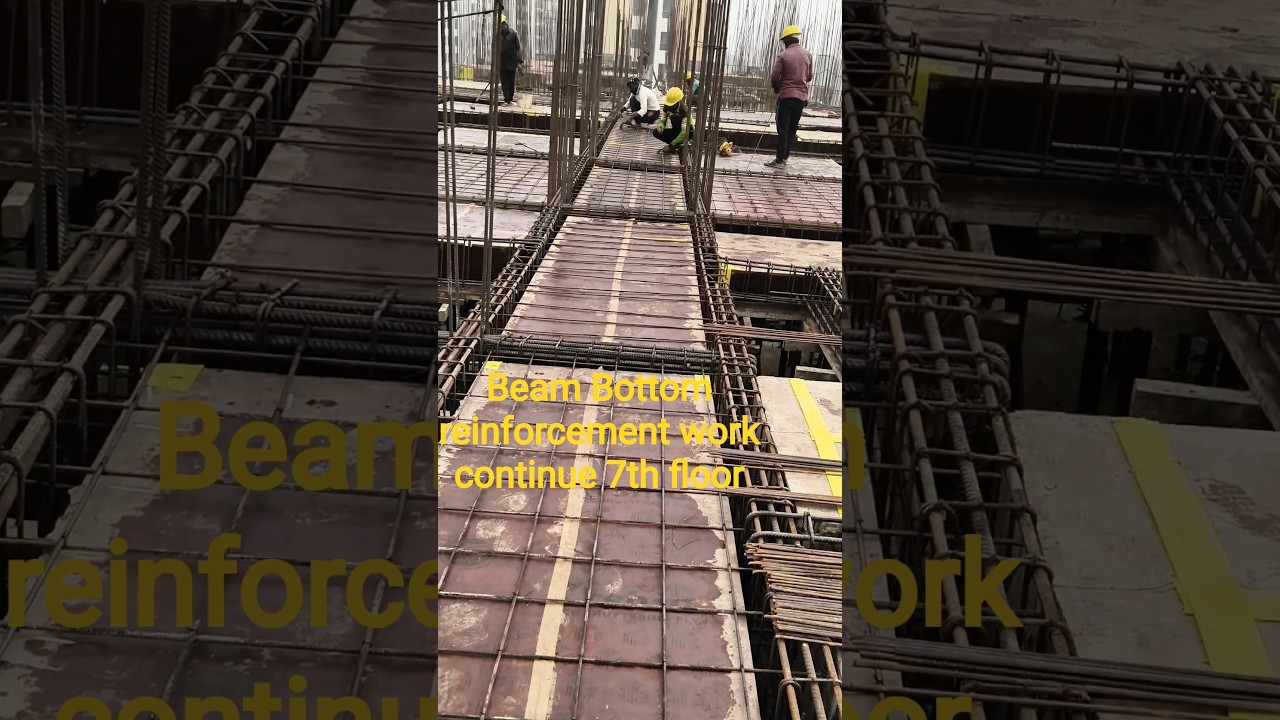 Beam Bottom reinforcement work 7th floor 