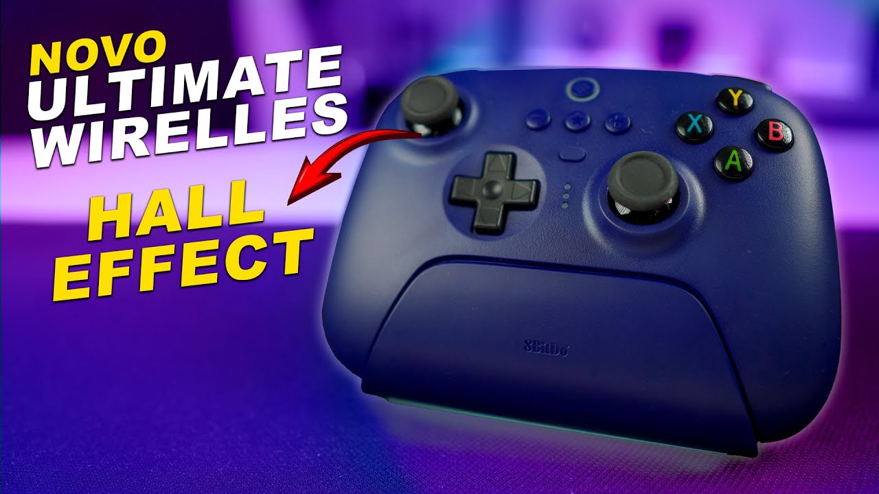 Meu NOVO CONTROLE PRINCIPAL - 8BITDO ULTIMATE WIRELLES com HALL EFFECT