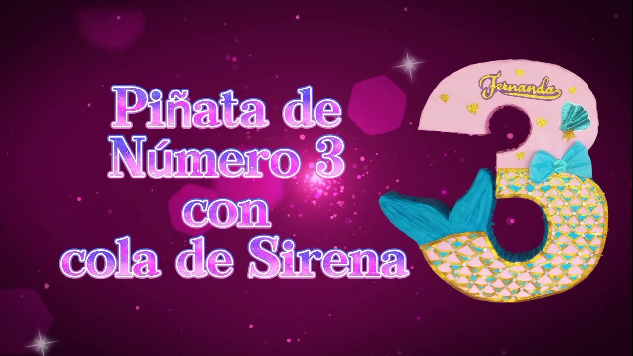 Número 3 con cola de Sirena 