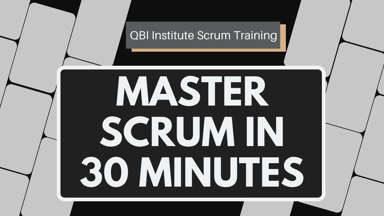 SCRUM MASTER IN 30 MINUTES | VIJAY S SHUKLA | BUSINESS ANALYST TRAINING