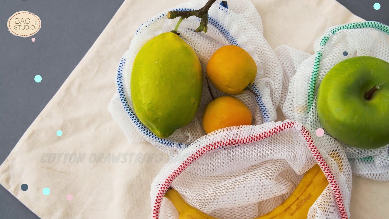 Cotton Drawstring Bags for storage | Patodia Organics | Personalize the way you want