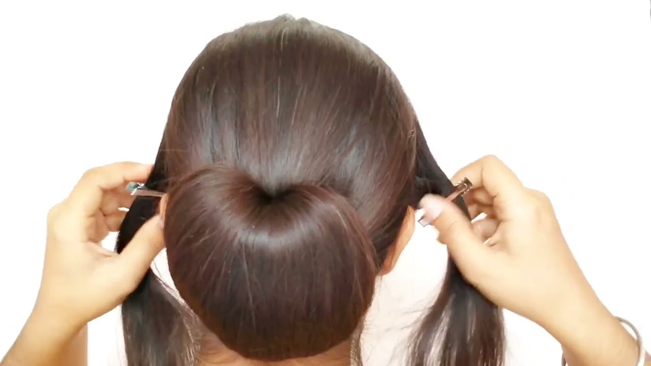 Quick & Easy Bun Hair Girl Everyday l simple juda hairstyle l hair style girl