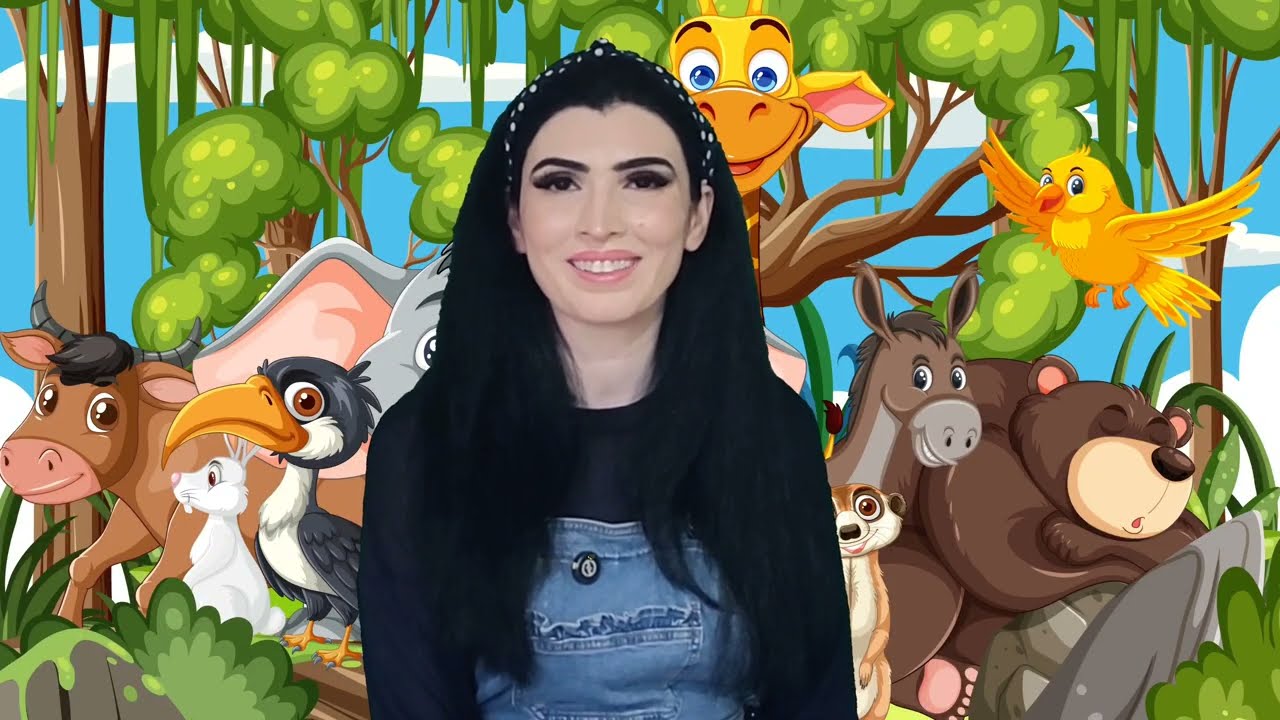 Baby Learning and Toddler learning- Animals for Kids . Jungle Animals and Animal Sounds with Sara 