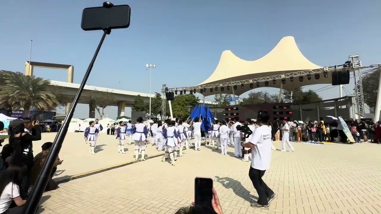 Feps blue marcher @dubai zabeel park gate 5 #performance 