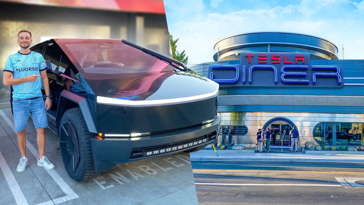CYBERTRUCK HUREN EN NAAR HET TESLA RESTAURANT! 🇺🇸
