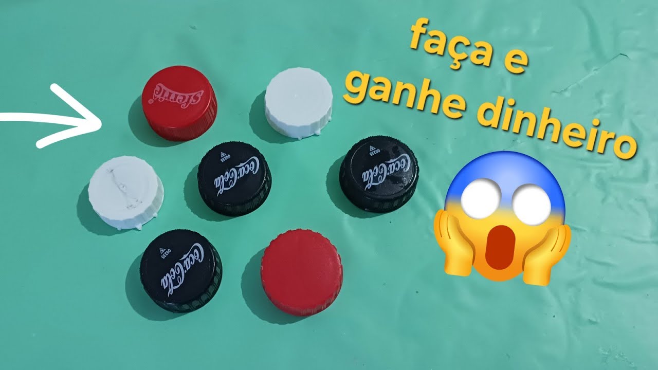 Olha o que eu fiz com tampa de garrafa pet ficou sensacional não jogue no lixo