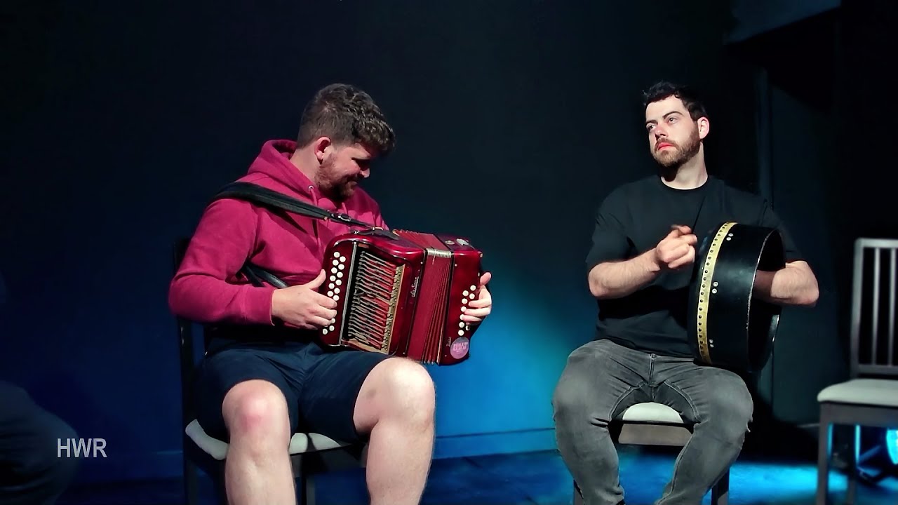 Polkas, Paul McClure (2): bodhrán & Cormac O hAlmhain on accordion - Craiceann Bodhrán Festival 2024