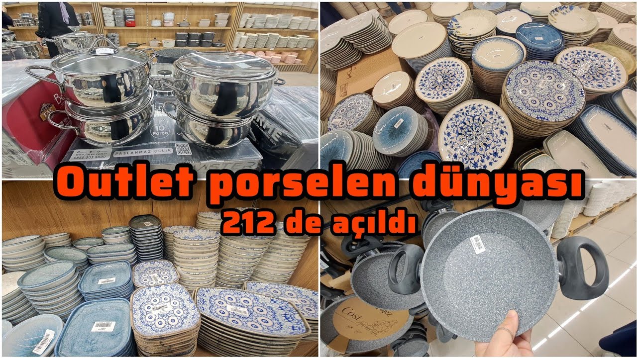 Outlet porselen dünyası‼️ 212 de açıldı‼️ çeyiz alışverişi | çeyizlik ürünler | çeyiz mağazası turu 