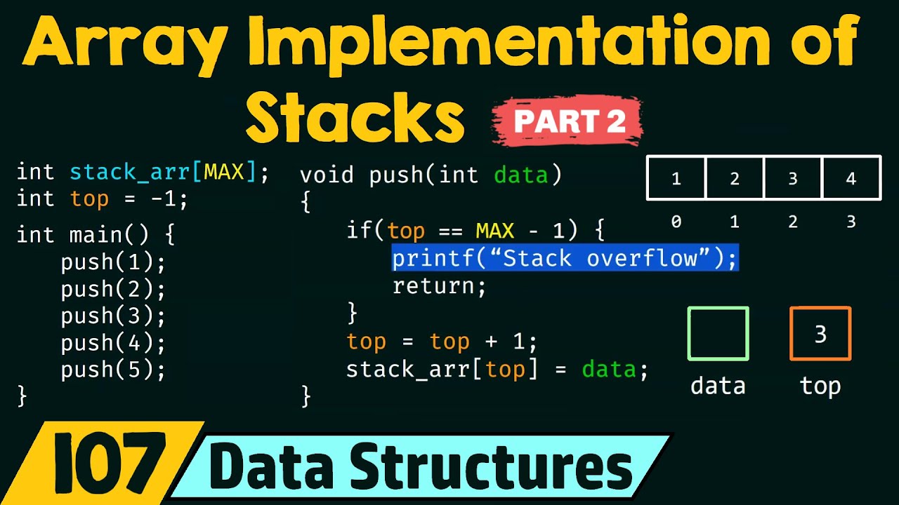 Array Implementation of Stacks (Part 2)