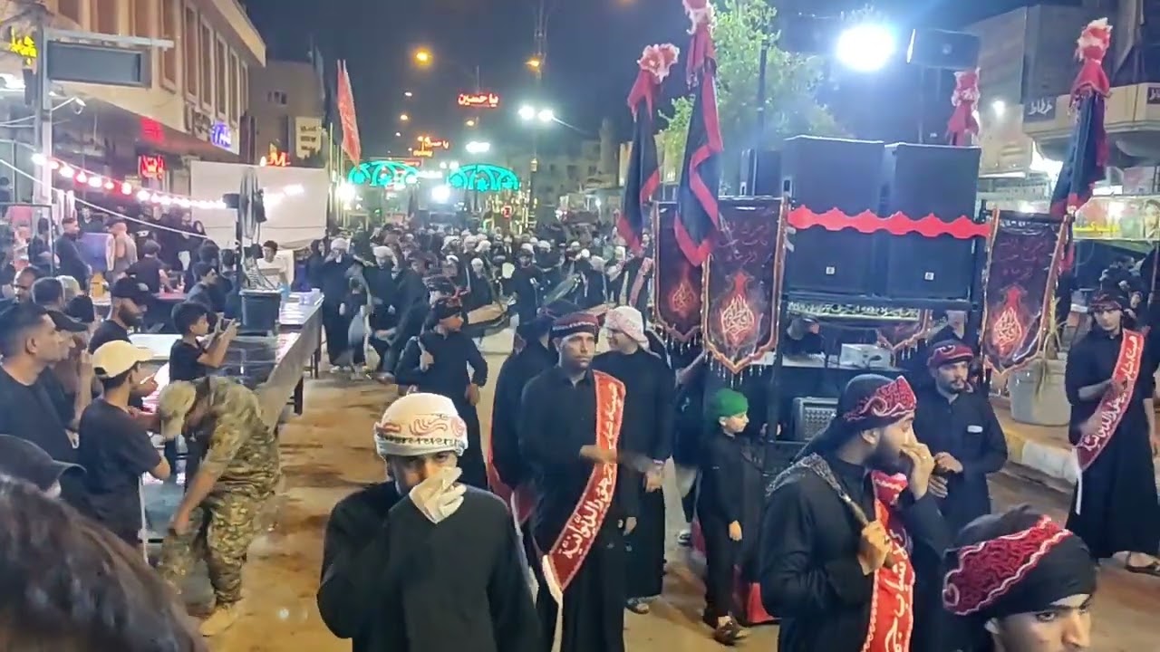 مواكب عزاء اهالي الديوانية شارع المواكب