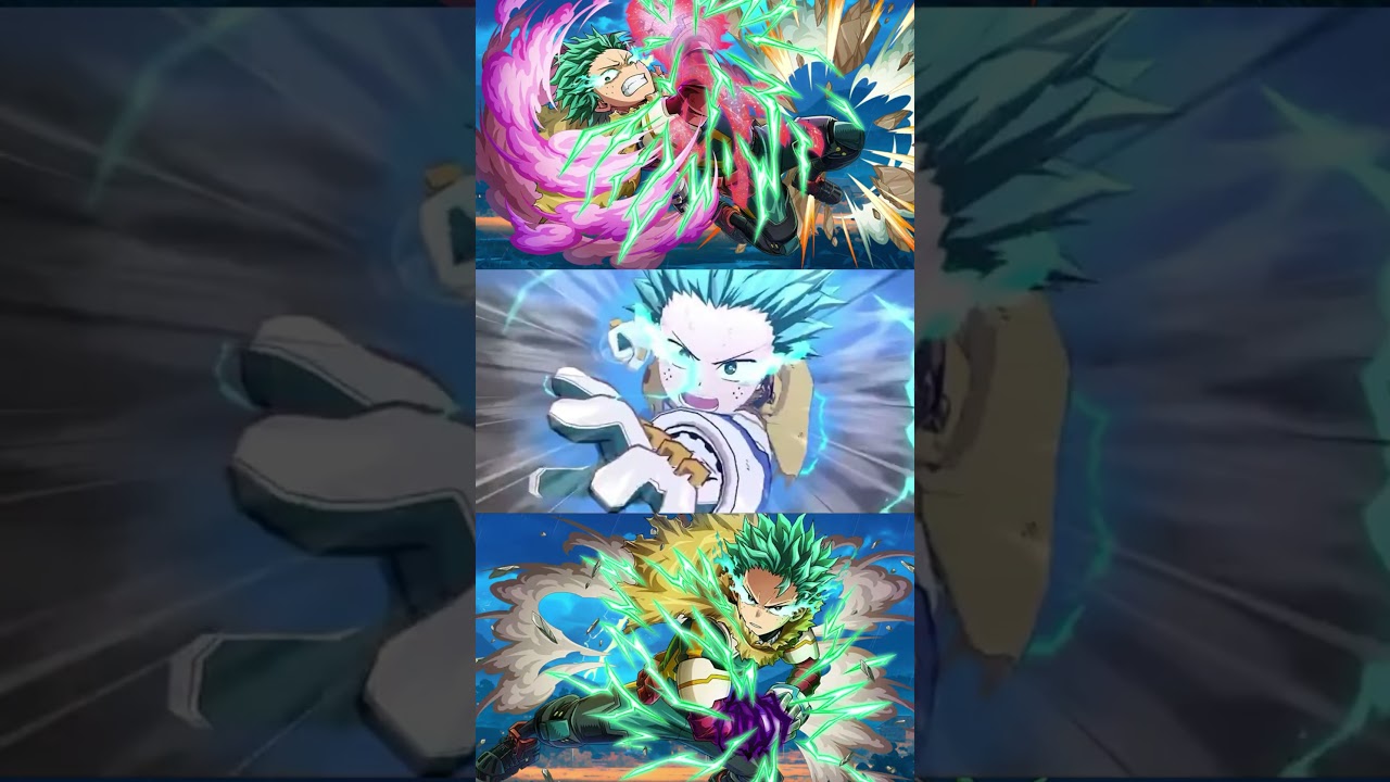 MY HERO ACADEMIA ULTRA IMPACT UR GEARSHIFT IZUKU MIDORIYA PLUS ULTRA ANIMATION