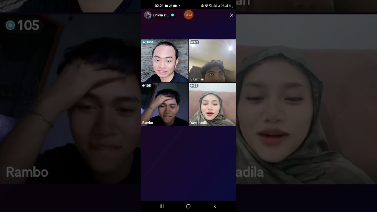 live terbaru ziya bg karman bikin abg zidan cemburu abis